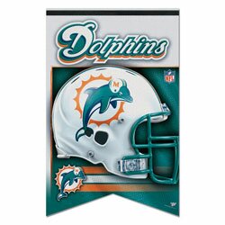 Miami Dolphins Vertical Banner Flag
