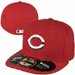 Cincinnati Reds 59FIFTY Authentic Home Game Fitted Hat As Seen on MLB Players On Field Highest Quality New Era 100 Percent Wool MLB Major League Baseball Team Logo Offcially Licensed Fashion Adult Baseball Hat