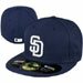 San Diego Padres 59FIFTY Authentic Home Game Fitted Hat As Seen on MLB Players On Field Highest Quality New Era 100 Percent Wool MLB Major League Baseball Team Logo Offcially Licensed Fashion Adult Baseball Hat