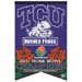 2011 Rose Bowl Champions TCU Premium Felt Banner Flag 17 in. X 26 in. - NCAA College University Team Logo High Quality Premium Felt Banner Flag Roll it Up Take it to the Game or Hang it at Home or Dorm Room - Wrinkle Free, Vibrant Colors, and Made in the USA - 37539011