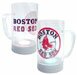 Boston Red Sox Fun Glow Light Up Drink Mug 19 Oz - MLB Baseball Team Logo Flashing Color LED Lights Brighten Your Favorite Beverage When Mug is Picked Up and Tilted to Take a Drink - Lights Turn Off Automatically or Via Switch - Game Day Tailgating, Dorm Room, Party, Home, or Office