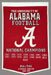 The University of Alabama Football National Champions NCAA College Sports Dynasty Collection Genuine Wool Blended Banner Flag 23.5 in. X 38 in. - Huge High Quality Collector Museum Quality NCAA College Sports Wool Banner Pennant - 76000