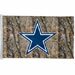 Dallas Cowboys Camoflage Horizontal Banner Flag 3 ft X 5 ft - NFL Team Hunter or Hunting Camoflage Logo - NFL Football Team Vibrant Colors Hang this Banner Anywhere - Indoor, Outdoor, Garage, Basement Bar, or Tailgate! - Made in the USA - 83033010