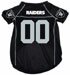Oakland Raiders Pet Jersey Don't forget to Dress Your Dog or Cat for Game Day in this NFL Football Team Logo Pet Jersey Shirt - Size Measure from Neck to Base of Tail - See Size Chart Below