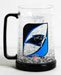 Carolina Panthers Crystal Freezer Mug 16 Oz. - NFL Football Team Logo Mug - Store this in the Freezer or Ice Cooler - Add Your Favorite Thirst Quenching Beverage Like Beer, Soda, Iced Coffee, or Whatever and Your Good to Go! - LCM129