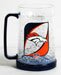 Denver Broncos Crystal Freezer Mug 16 Oz. - NFL Football Team Logo Mug - Store this in the Freezer or Ice Cooler - Add Your Favorite Thirst Quenching Beverage Like Beer, Soda, Iced Coffee, or Whatever and Your Good to Go! - LCM108