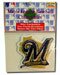 Milwaukee Brewers Wisconsin State High Quality Authentic Team Logo Embroidered Jersey Patch Major League Baseball MLB Licensed Collectibles Authentic Emblem As Worn By the Pros in MLB