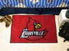University of Louisville Carinals Kentucky NCAA College Team Logo Starter Welcome Floor Rug or Mat 20 in. X 30 in. w/Non-Skid Backing - Put this Baby in Any Room - Dorm Room, Home, Garage, Basement, or Fishing Cabin NCAA Mat - 2646