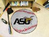 Alabama State University Hornets NCAA College Team Logo Baseball Shaped Welcome Floor Rug or Mat 29 in. Round w/Non-Skid Backing - Put this in Any Room - Dorm Room, Home, Garage, Basement, or Fishing Cabin NCAA Mat - 289