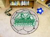 Binghamton University Bearcats New York NCAA College Team Logo Soccer Shaped Welcome Floor Rug or Mat 29 in. Round w/Non-Skid Backing - Put this Baby in Any Room - Dorm Room, Home, Garage, Basement, or Fishing Cabin NCAA Mat - 3010