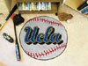 University of California Los Angeles UCLA NCAA College Team Logo Baseball Shaped Welcome Floor Rug or Mat 29 in. Round w/Non-Skid Backing - Put this Baby in Any Room - Dorm Room, Home, Garage, Basement, or Fishing Cabin NCAA Mat - 2963