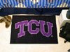Texas Christian University TCU Horned Frogs NCAA College Team Logo Starter Welcome Floor Rug or Mat 20 in. X 30 in. w/Non-Skid Backing - Put this Baby in Any Room - Dorm Room, Home, Garage, Basement, or Fishing Cabin NCAA Mat - 2718