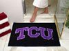 Texas Christian University TCU Horned Frogs NCAA College Team Logo All-Star Welcome Floor Rug or Mat 34 in. X 44.5 in. w/Non-Skid Backing - Put this Baby in Any Room - Dorm Room, Home, Garage, Basement, or Fishing Cabin NCAA Mat - 2714