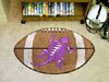 Texas Christian University TCU Horned Frogs NCAA College Team Logo Football Shaped Welcome Floor Rug or Mat 22 in. X 35 in. w/Non-Skid Backing - Put this Baby in Any Room - Dorm Room, Home, Garage, Basement, or Fishing Cabin NCAA Mat - 2712