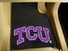 Texas Christian University TCU Horned Frogs NCAA College Team Logo 2 Piece Car Floor Mat or Rug Set 24 in. X 18 in. Fronts - Dress Up Your Automobile with these High Quality NCAA College Floor Mats - 5322