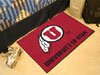 University of Utah Utes NCAA College Team Logo Starter Welcome Floor Rug or Mat 20 in. X 30 in. w/Non-Skid Backing - Put this Baby in Any Room - Dorm Room, Home, Garage, Basement, or Fishing Cabin NCAA Mat - 3126