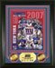 New York Giants NFC Champions 2007 Team Collage 8x10 Photo w/Two Gold Collector Coins (Double Matted and Framed 13 in. X 16 in.) Limited Edition 1 of 2007 - NFC Champions Road to NFL Super Bowl XLII 42 2/3/2008 Arizona - New York Giants vs New England Patriots - PHOTO1343K