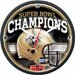 2010 Super Bowl XLIV Champions Round Wall Clock 12 in. x 30 in. - New Orleans Saints vs Indianapolis Colts NFL Super Bowl XLIV 2/7/2010 South Florida Sports Collectible