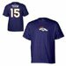 Denver Broncos Tim Tebow #15 Adult Blue Reebok T-Shirt 100% Cotton - NFL Player w/Number Two Sided Graphics - High Qaulity NFL Football Team Logo Reebok NFL Licensed Equipment Team Apparel
