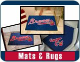 Atlanta Braves MLB Baseball Logo Floor Rugs & Mats