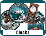 Philadelphia Eagles Wall Clocks and Alarm Clocks
